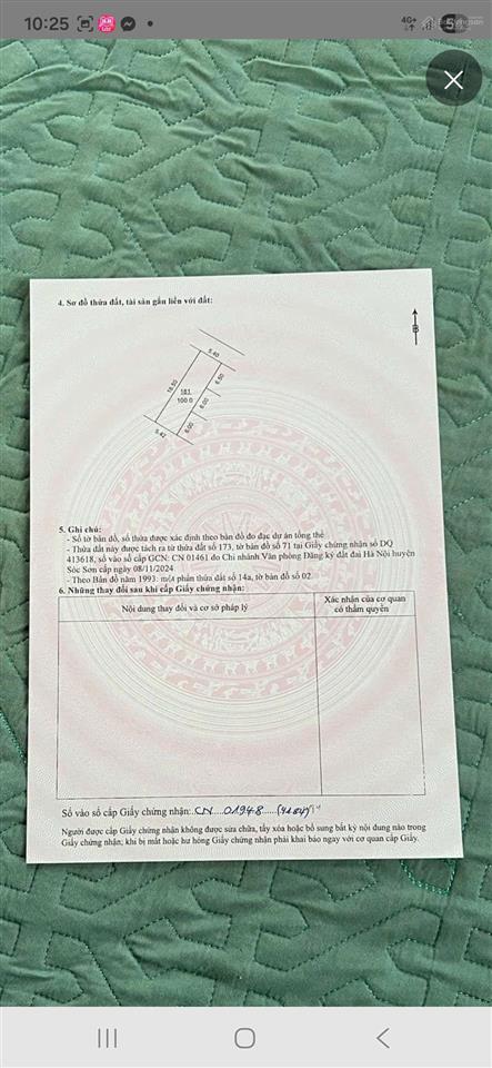 Bán đất tại đường thái lai, xã minh trí, sóc sơn, hà nội, 16,5 triệu / m2, 100 m2 chỉ với uy tín