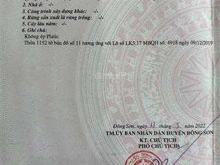 Bán đất nền chính chủ 100m2 đông yên newcity  đón sóng kcn sumitomo thanh hóa