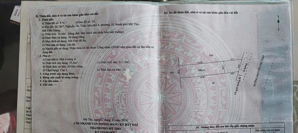 Bán nhà mặt tiền 1 trệt 1 lầu ql60 gần chợ cầu cống