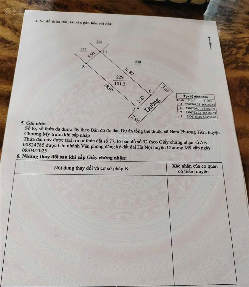 Bán đất 102m2 tại thị trấn xuân mai, 1,65 tỷ, chương mỹ, hà nội