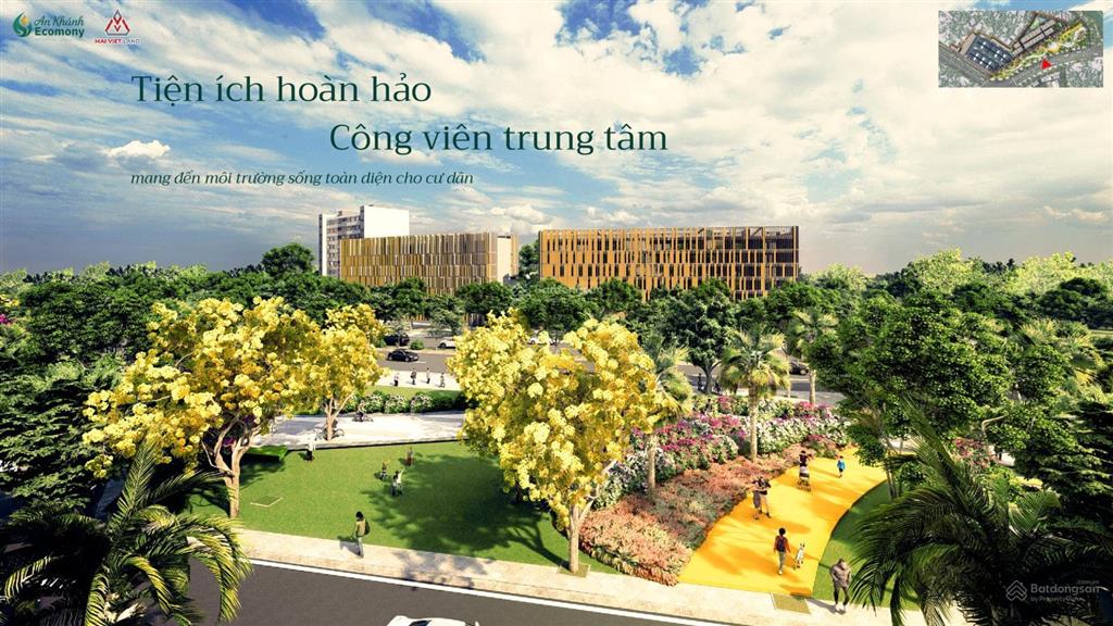 Hiếm có căn liền kề 70m2 mặt đường 36m, sở hữu công viên 2ha sát cạnh vành đai 3.5