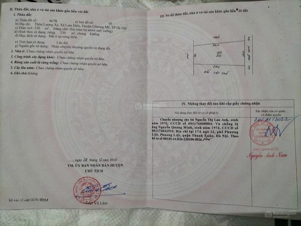 Cần bán mảnh đất tại  chương mỹ, hà nội.  ngay giá rẻ nhất 0338 668 ***