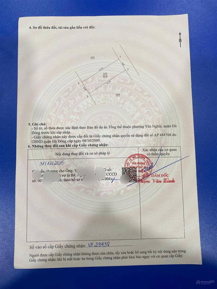 Bán đất tổ 9, yên nghĩa, hà đông