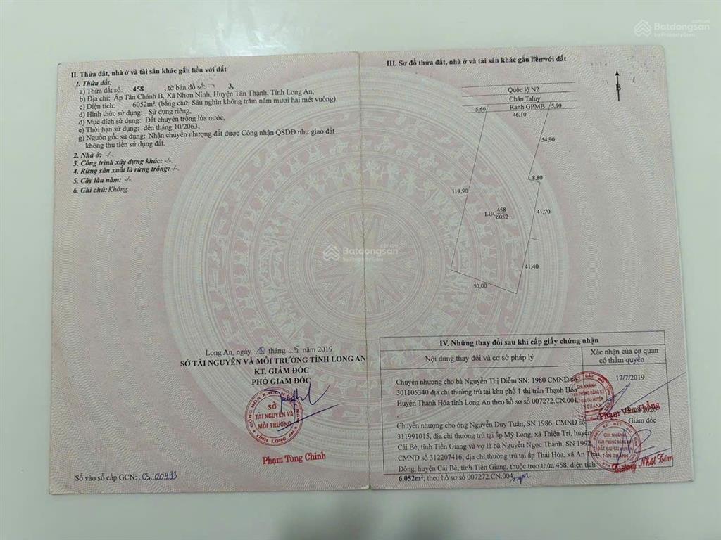 Hạ giá bán gấp 11788m2, mặt tiền quốc lộ n2, giá chỉ 8,5 tỷ