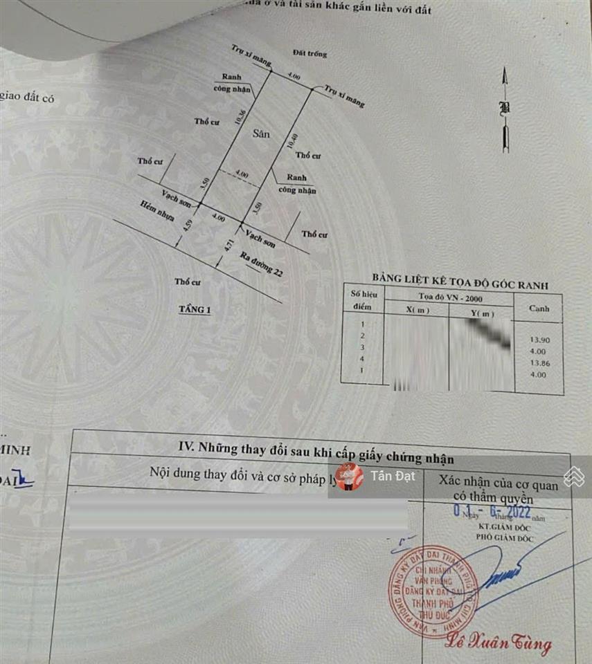 Hot  lô đất đẹp hiếm còn sót   đường số 22  p. linh đông  tp thủ đức