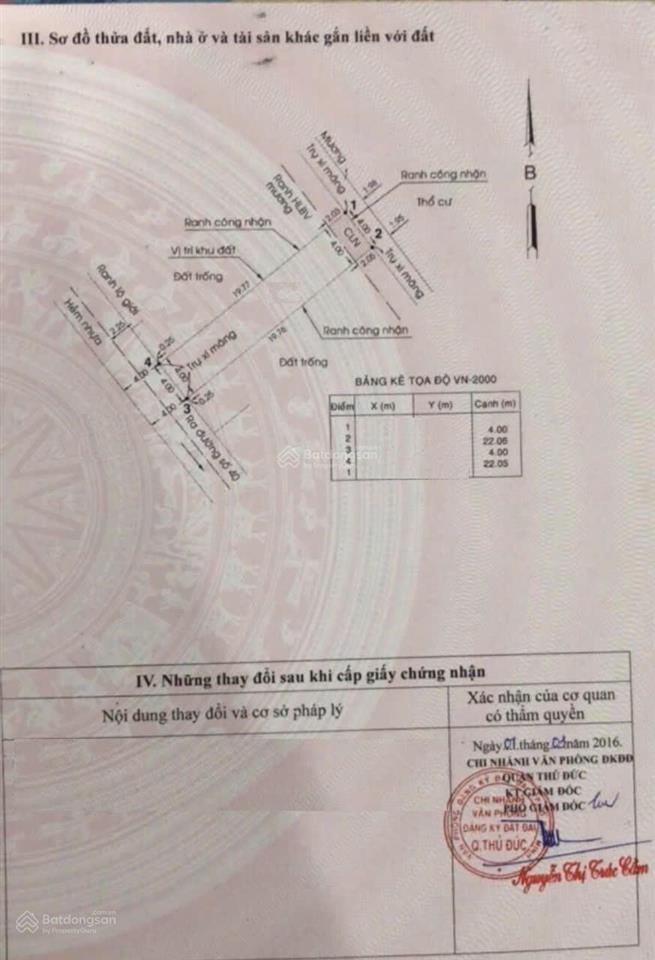 Lô đất 88.2m2 hxh giá cực tốt chỉ 6,3 tỷ p. linh đông thủ đức  xây dựng 4 tầng