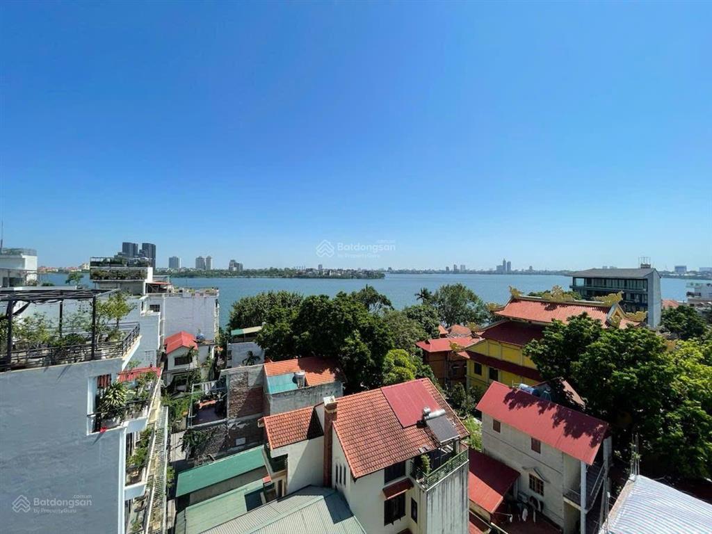 Tòa chdv 40 phòng view hồ tây 265m 9 tầng 2 thang máy doanh thu ~5 tỷ/năm