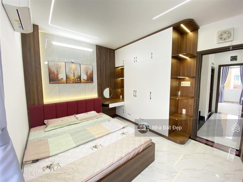 Nhà full nội thất 4x13m đúc 5 tấm hẻm đẹp 6m đường bình trị đông thông qua hương lộ 2