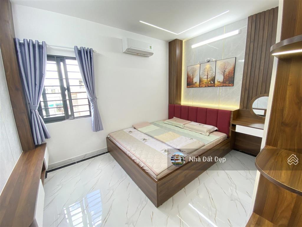 Nhà full nội thất 4x13m đúc 5 tấm hẻm đẹp 6m đường bình trị đông thông qua hương lộ 2