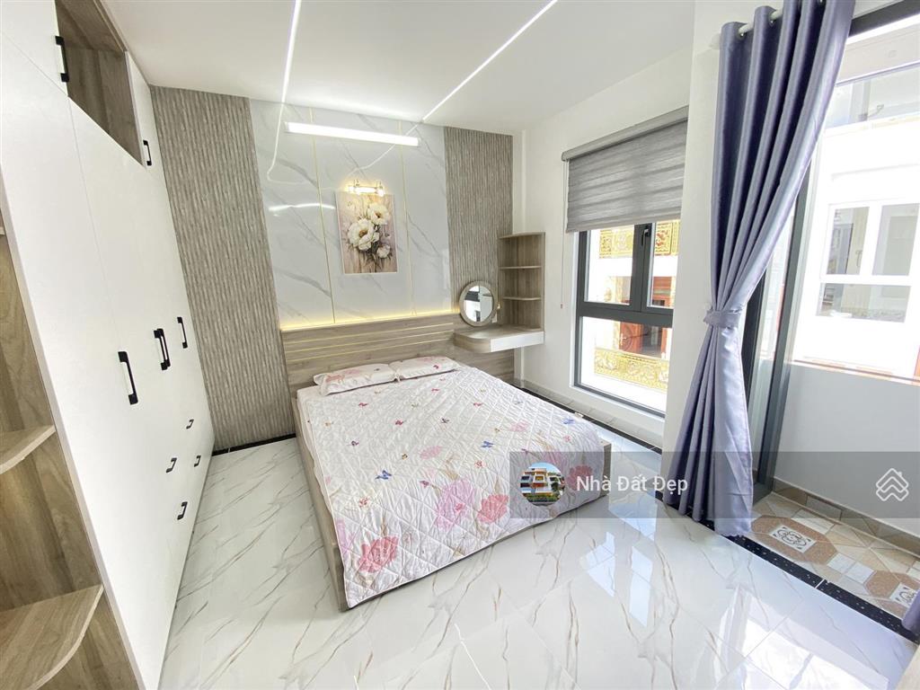 Nhà full nội thất 4x13m đúc 5 tấm hẻm đẹp 6m đường bình trị đông thông qua hương lộ 2