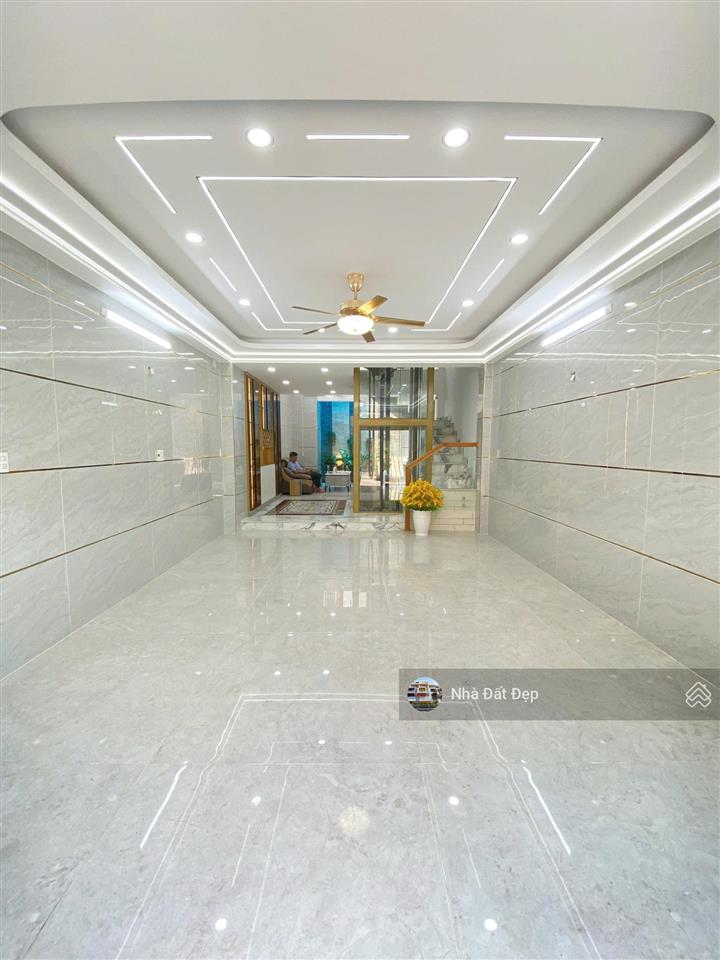 Nhà mới có thang máy full nội thất 4,5x14m, đúc 5 tấm hẻm 8m đường hương lộ 2 thông qua lê văn quới