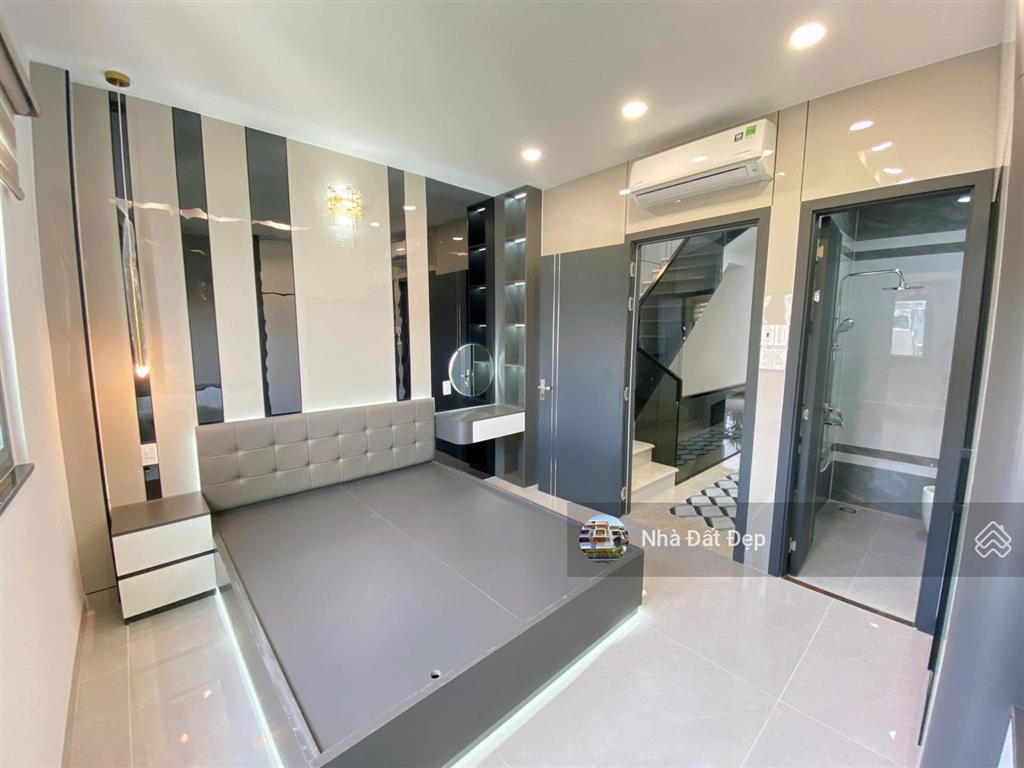 Nhà mới 5 tấm khu đồng bộ cao cấp, full nội thất 4x14m hẻm nhựa đẹp 8m lê văn quới.