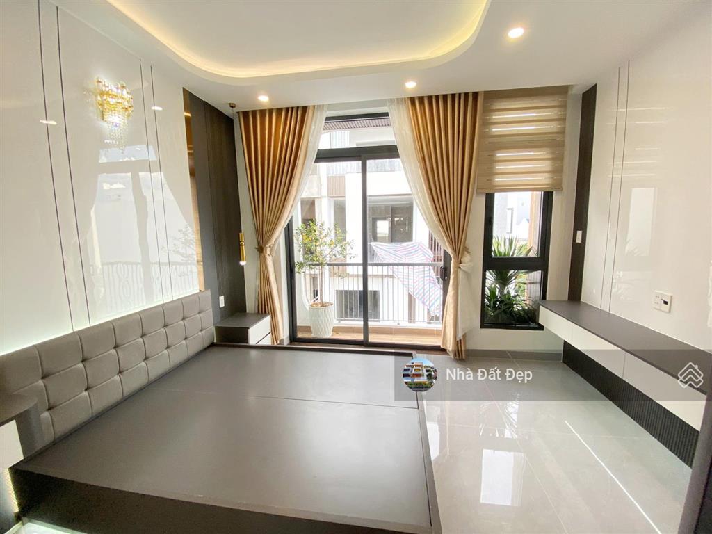 Nhà mới 5 tấm khu đồng bộ cao cấp, full nội thất 4x14m hẻm nhựa đẹp 8m lê văn quới.