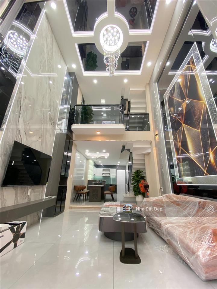 Nhà mới 5 tấm khu đồng bộ cao cấp, full nội thất 4x14m hẻm nhựa đẹp 8m lê văn quới.