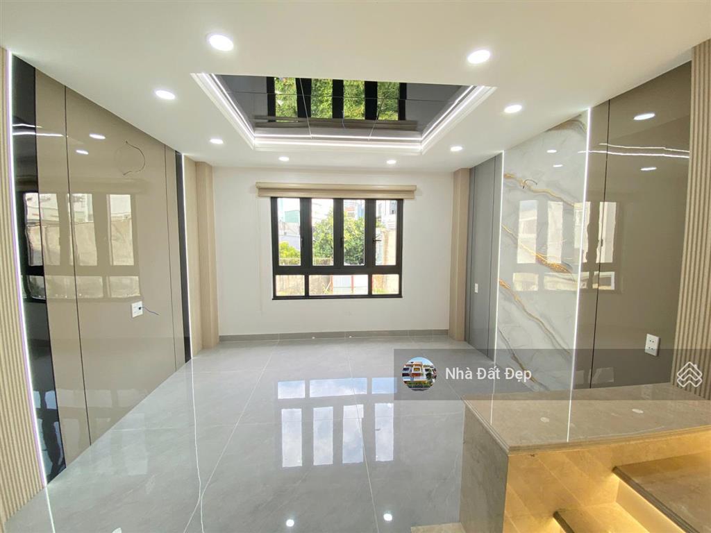 Nhà mới 5 tấm khu đồng bộ cao cấp, full nội thất 4x14m hẻm nhựa đẹp 8m lê văn quới.