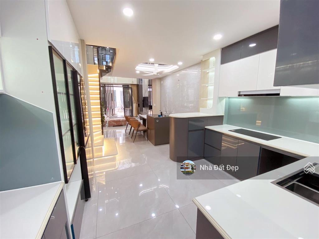 Nhà mới 5 tấm khu đồng bộ cao cấp, full nội thất 4x14m hẻm nhựa đẹp 8m lê văn quới.