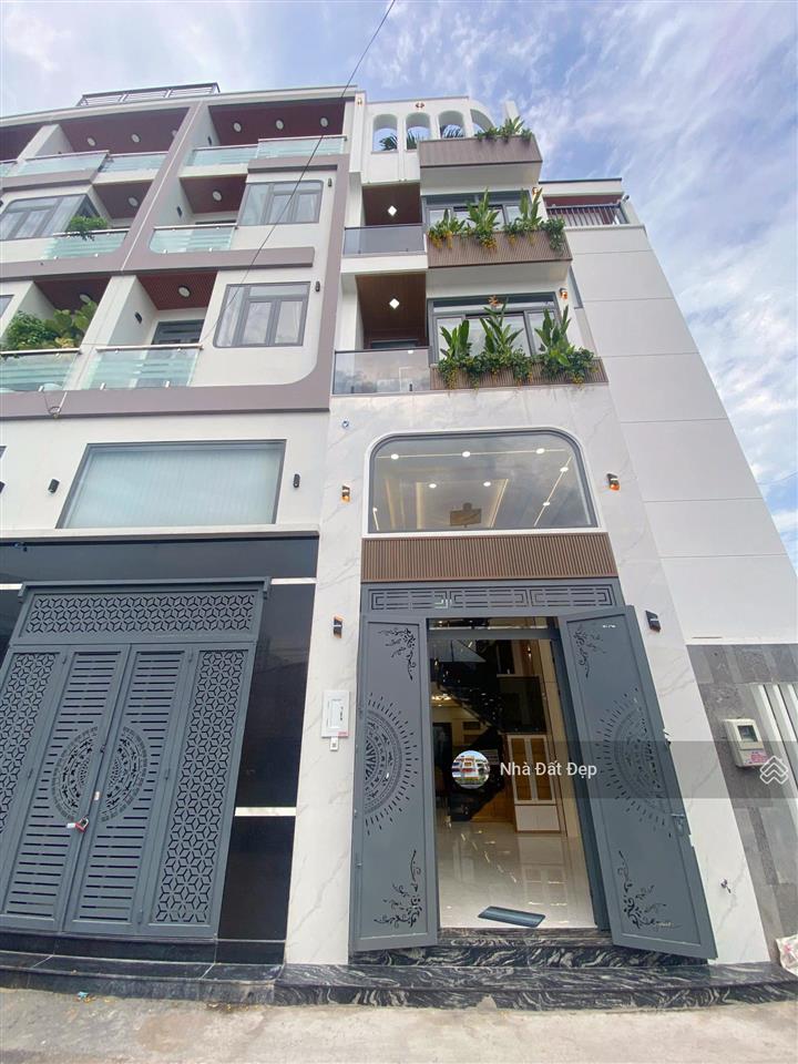 Nhà xây mới 5 tấm full nội thất, 4x13m hẻm đẹp 7m đường mã lò gần trường học, ubnd phường