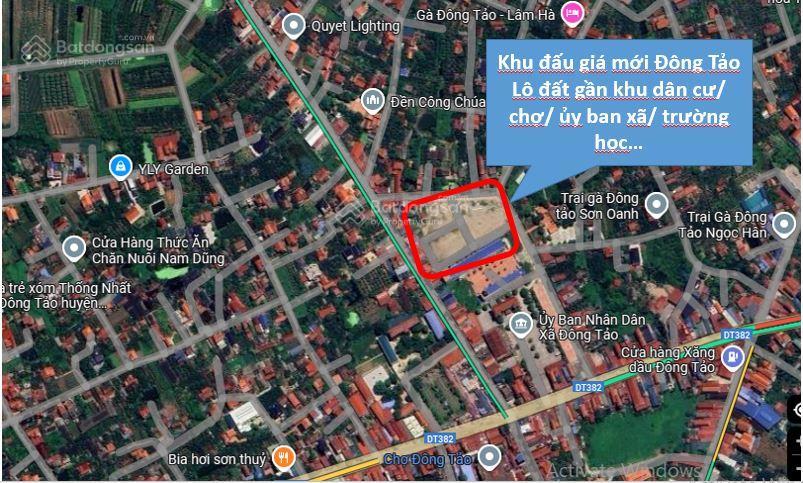 Chính chủ bán lô đất dự án xã hoàn long (đông tảo cũ) 107 m2  lô góc  2 mặt tiền  0963 815 ***