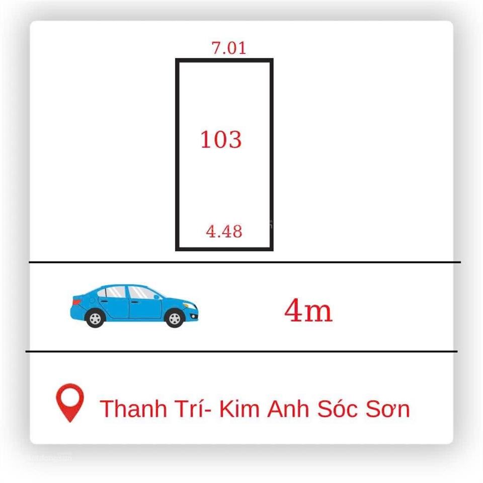 Bán nhanh trong tuần lô đất đẹp 103m2 thanh trí minh phú sóc sơn