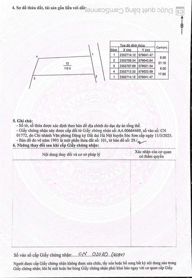 Bán lô đất đẹp trục chính kinh doanh 112.5m2 thanh trí minh phú sóc sơn
