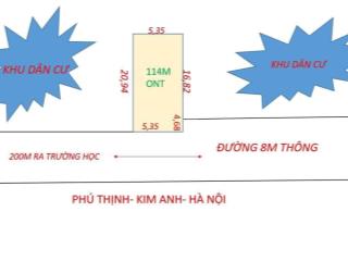 Bán nhanh trong tuần lô đất đẹp 114m2 tại phú thịnh minh phú sóc sơn
