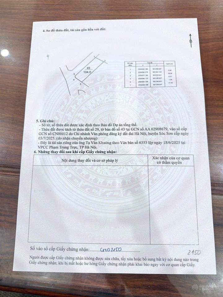 Lô góc 2 mặt tiền siêu hiếm tại phú thịnh kim anh sóc sơn.