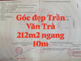 Lô góc 2 mặt tiền trần văn trà 212m² ngang 10m. quỹ đất lớn hiếm có tại hòa xuân