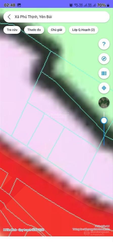 Bán đất sổ đỏ trung tâm huyện yên bình giá 550tr/ thổ 125m2