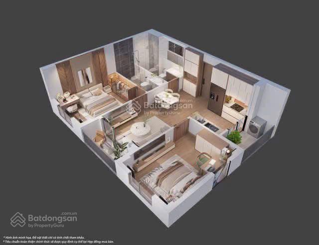 Chỉ cần 350triệu có ngay căn hộ 2pn, 2wc tại happy home tràng cát, 54m2