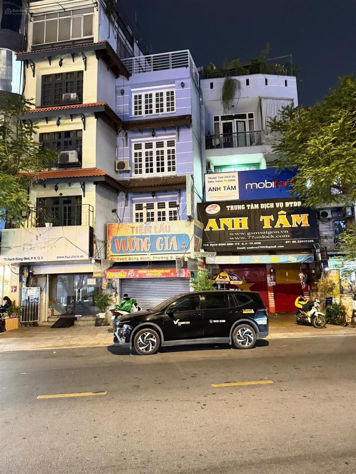 Bán mặt tiền đường rạch bùng binh p. 9 q. 3 giá chỉ 11,7 tỷ còn tl