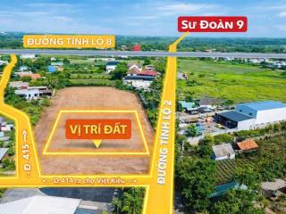 Đất 3 mặt tiền tl2  ngay trung tâm củ chi  lô hiếm khó tìm