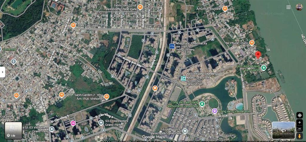 Bán đất 2 mặt tiền phước thiện  liền kề vinhomes grand park