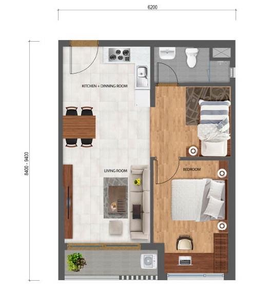 Bán căn hộ 1pn +1 chung cư Safira Khang Điền đủ hướng view nhiều lựa chọn  - Hotline: 0942.50.8611