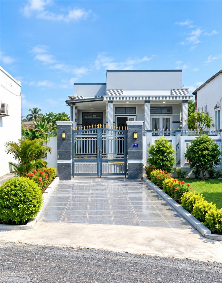 Bán đất tặng nhà mới đẹp mặt tiền dt871b, 350m², gần ql50, giá gấp chỉ 2,9 tỷ , sổ hồng