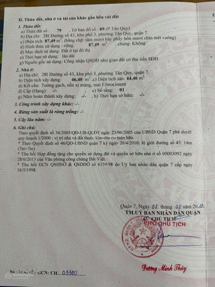 Cần bán gấp nhà mặt tiền đường rộng 14m, phường tân hưng, tp. hồ chí minh, sổ hồng đẹp, giá tl