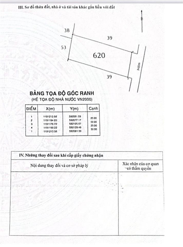Đất phân lô bình tân  1000m2 full thổ vuông vức mt 20x50, hẻm 8m, hơn 40 tỷ