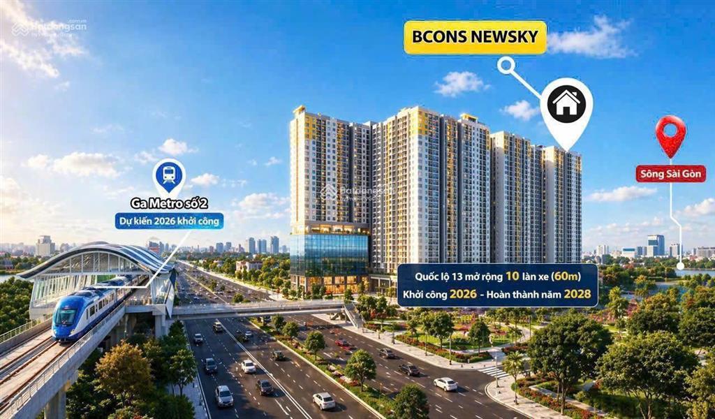 Giỏ hàng cdt bcons newsky còn 1 căn 2pn1wc