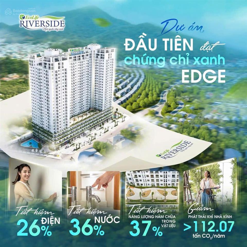 Chỉ 1,32 tỷ sổ hồng sẵn, nhận nhà ngay tại ecolife riverside