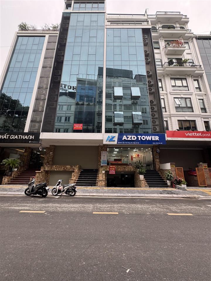 Cho thuê toà nhà phố vũ phạm hàm 90m2 x 7 tầng, thông sàn, thang máy nhập khẩu, full kính, 45tr/th