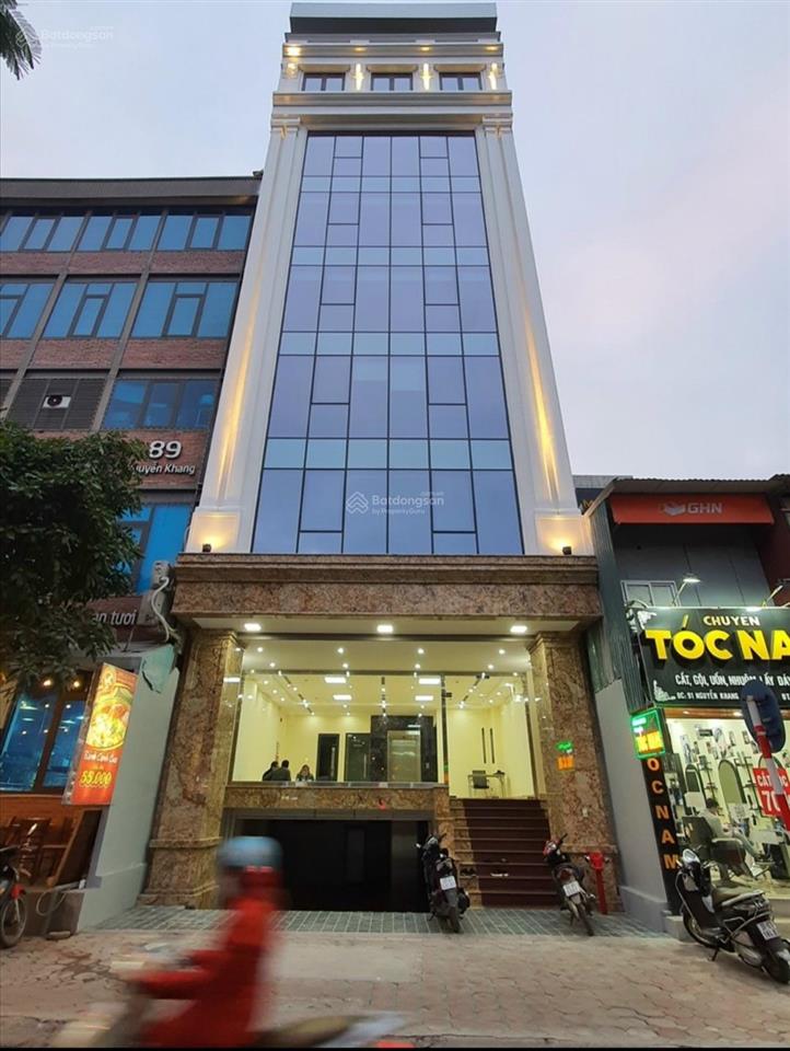 Cho thuê nhà khuất duy tiến 80m2 8 tầng  1 hầm  mặt tiền 7m, nhà mới, pccc chuẩn mới nhất, 55tr