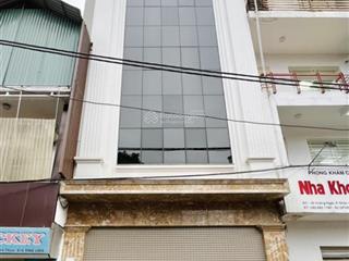 Cho thuê tòa nhà ngõ 28 trung kính  vũ phạm hàm 80m2 7 tầng, mặt tiền 8m  thang máy  38tr/th