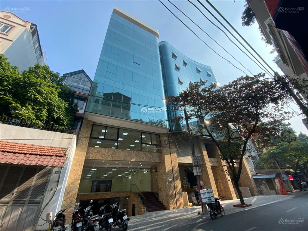 Tòa nhà mặt phố lô góc mặt tiền 15m láng hạ  đống đa 150m2 8 tầng, 1 hầm  150tr/th