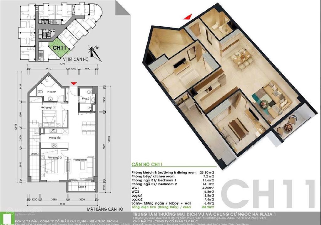 Cần bán căn hộ ch06  11 chung cư ngọc hà diamond phúc yên tầng cao view thoáng 90m2