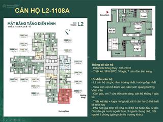 Căn hộ đẹp nhất 3pn 1o6m2 duy nhất tại chung cư laxora vĩnh yên