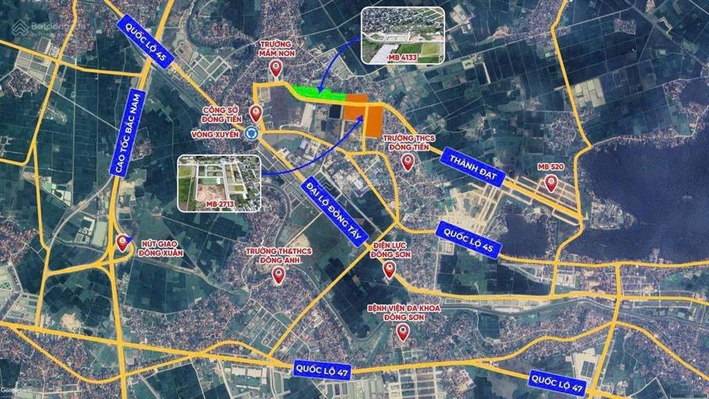 Chính chủ cần bán lô đầu ve lk16 mặt đường 20,5m mb520, p. rừng thông, tp. thanh hoá