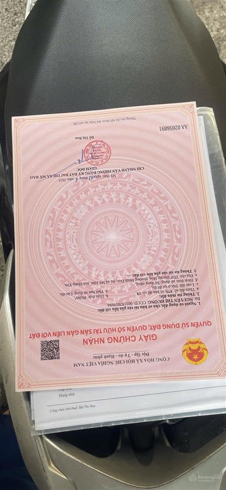 Chủ gửi bán lô đất tại tổ dân phố dương hòa phường minh đức, thị xã mỹ hào, diện tích 80m2
