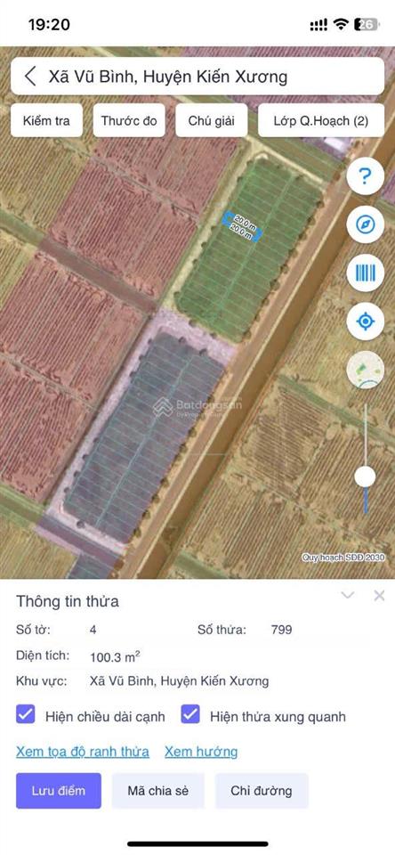 Mình có hai lô đất giãndân tai mở đạo 1 xã vũ bình huyện kiến xương thái bình cũ
diện tích