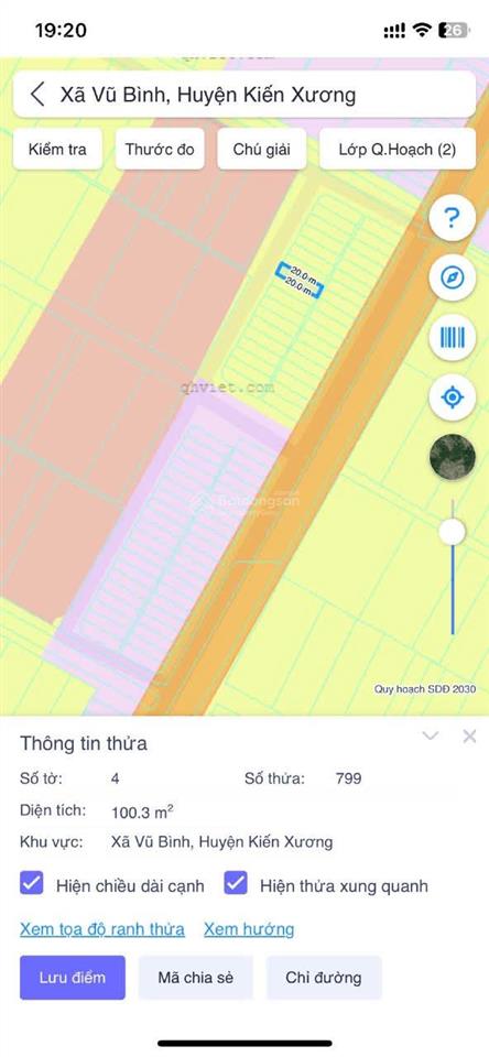 Mình có hai lô đất giãndân tai mở đạo 1 xã vũ bình huyện kiến xương thái bình cũ
diện tích