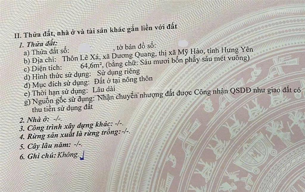 Lô góc hai mặt tiền đường trước đất rộng 5 m