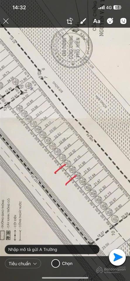 Chủ gửi lô đất đẹp lô số 08 nằm trên trục đường 381 trung tâm của xã nguyễn văn linh tỉnh hưng